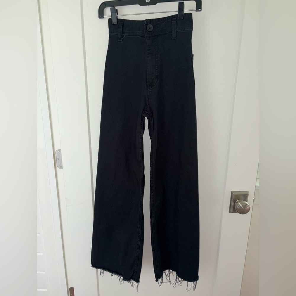 Zara The Marine Straight high rise jeans sz 0 EUC LN